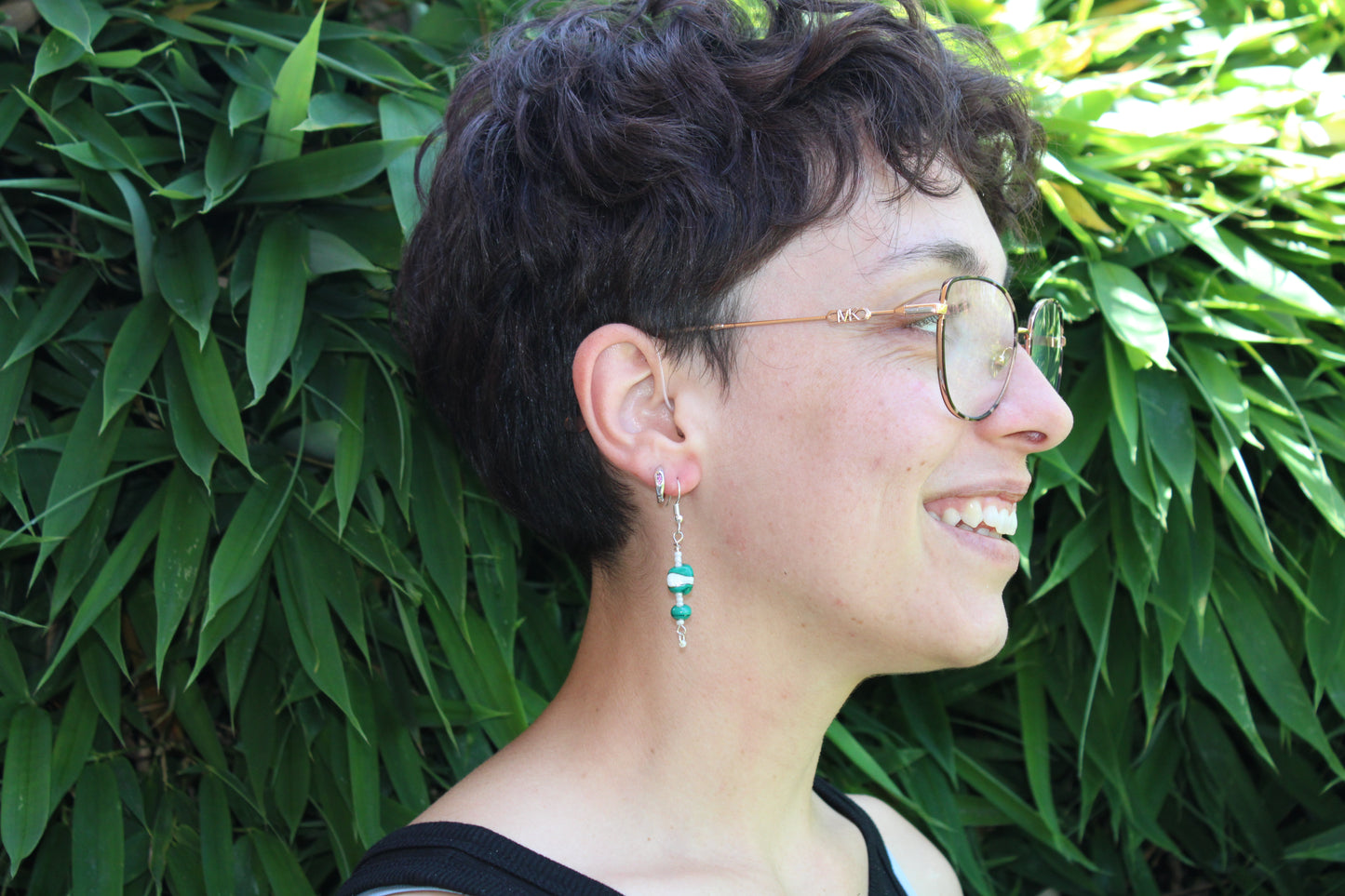 Malachite · Boucles d'oreilles