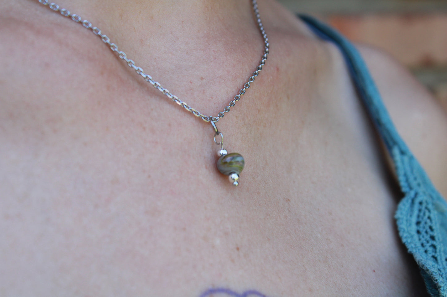 Grisettes · Parure · Créoles + pendentif