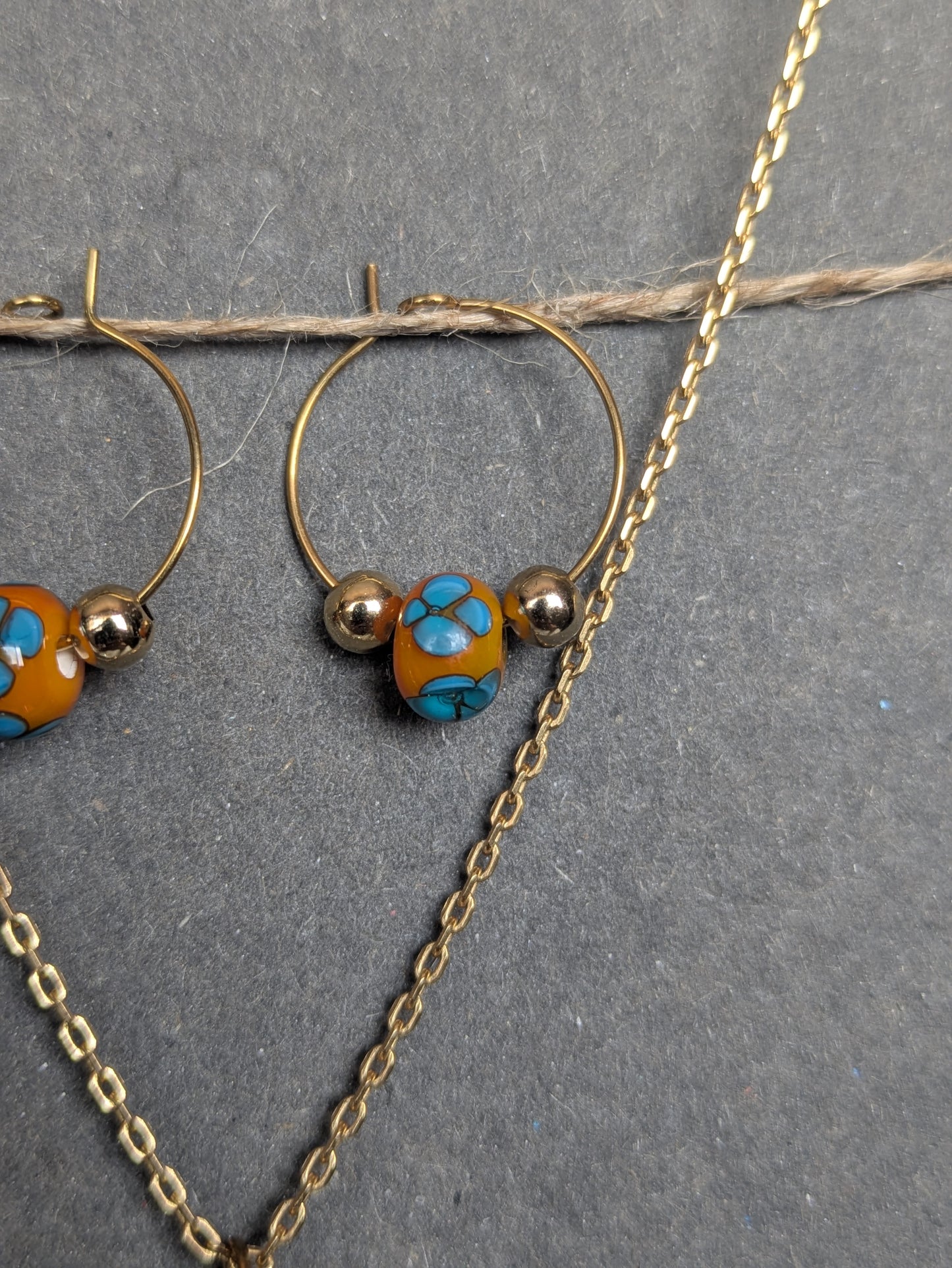 Marigold · Parure · Créoles + pendentif