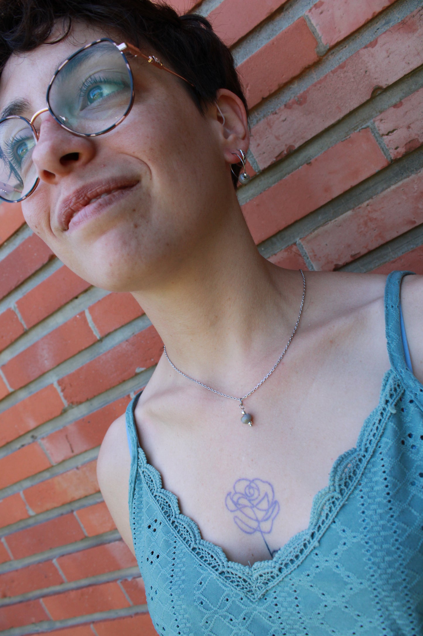 Grisettes · Parure · Créoles + pendentif