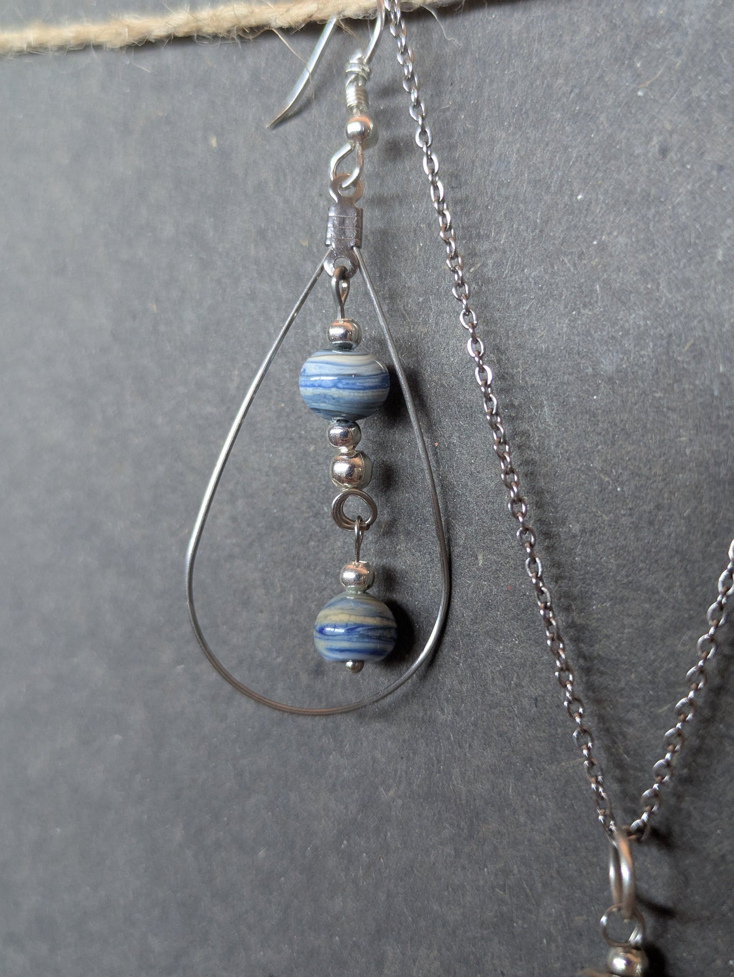 Sérénité · Parure · Boucles d'oreilles + pendentif