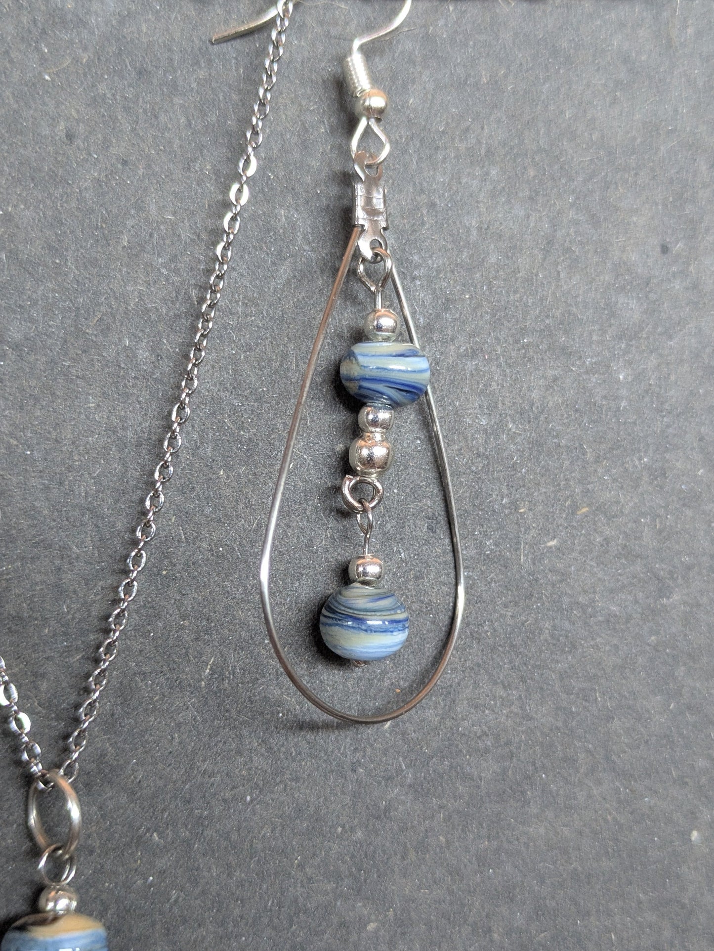 Sérénité · Parure · Boucles d'oreilles + pendentif