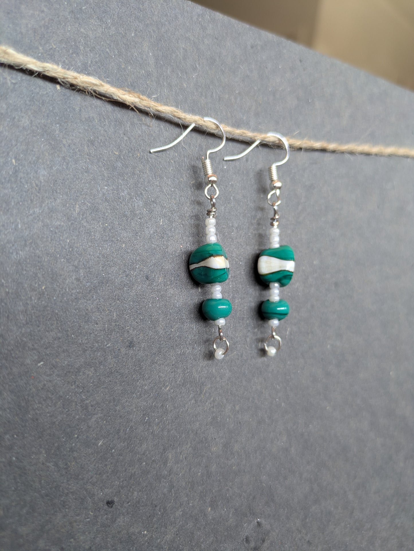 Malachite · Boucles d'oreilles
