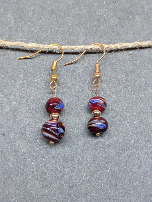 Grenat · Boucles d'oreilles