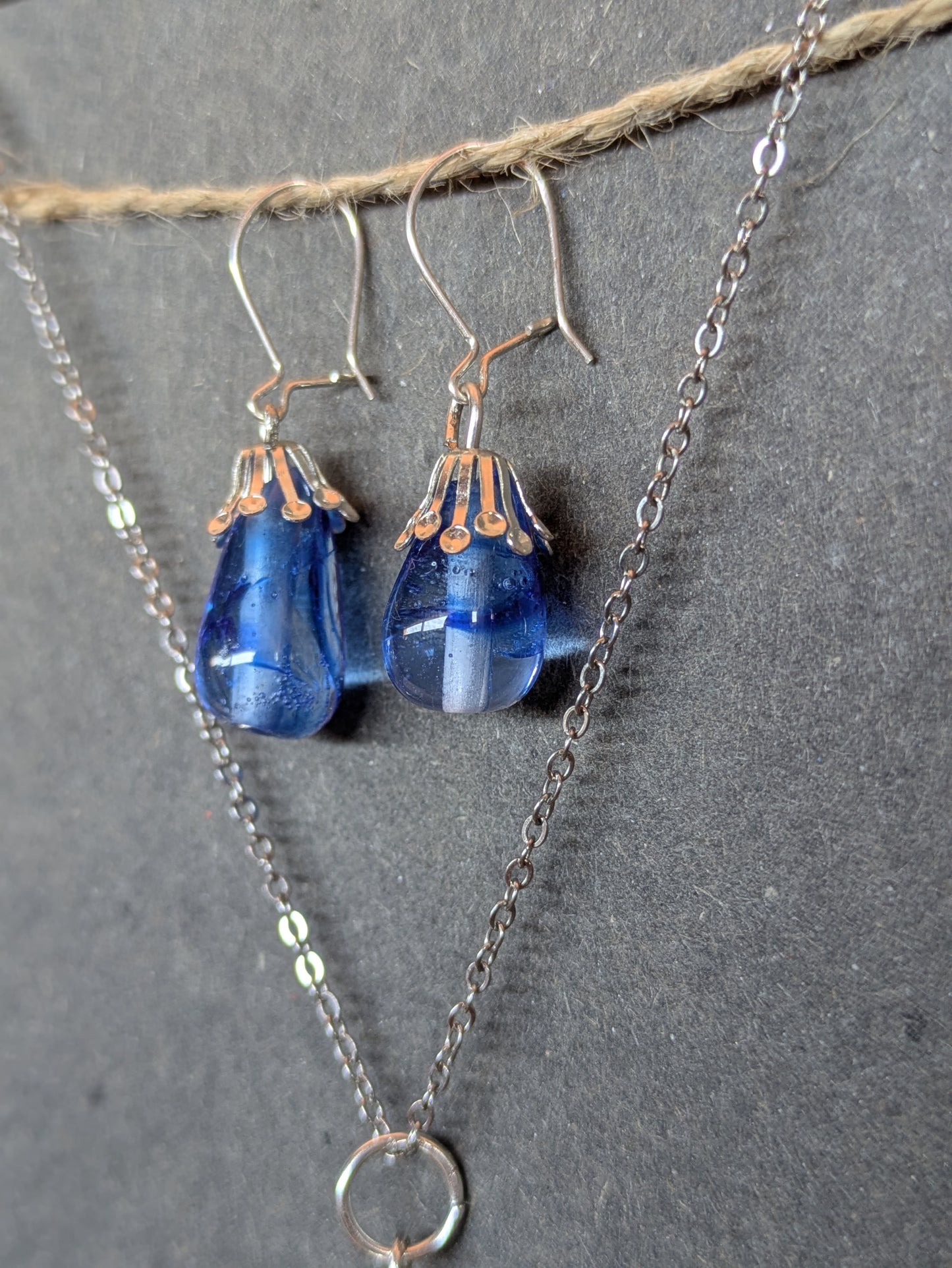 Waves · Parure · Boucles d'oreilles + pendentif