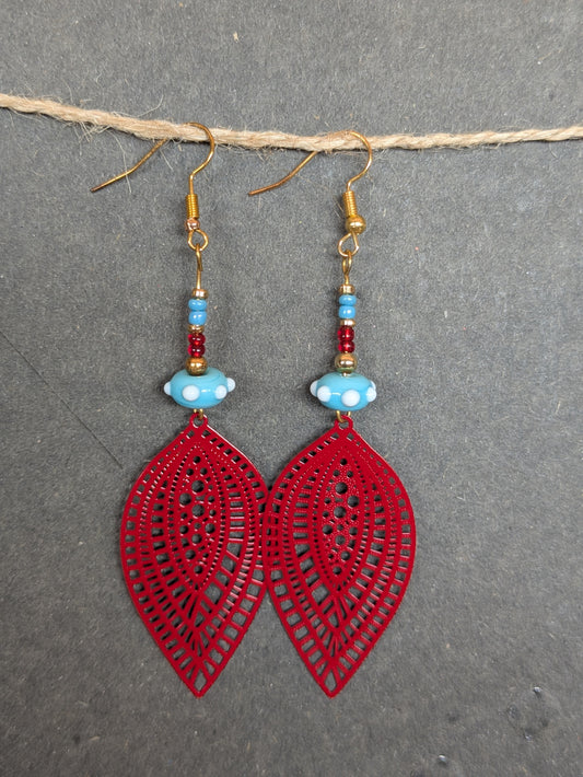 Sky on fire · Boucles d'oreilles
