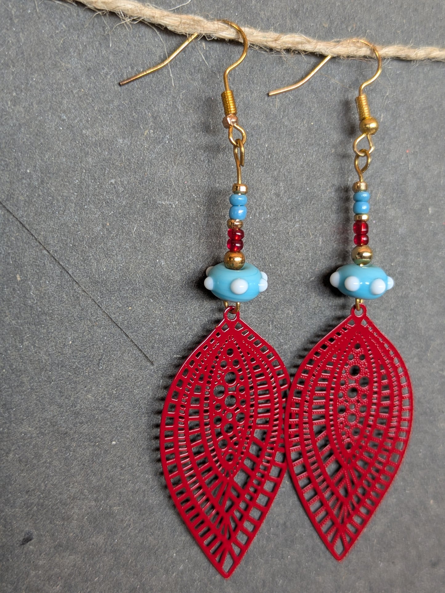 Sky on fire · Boucles d'oreilles