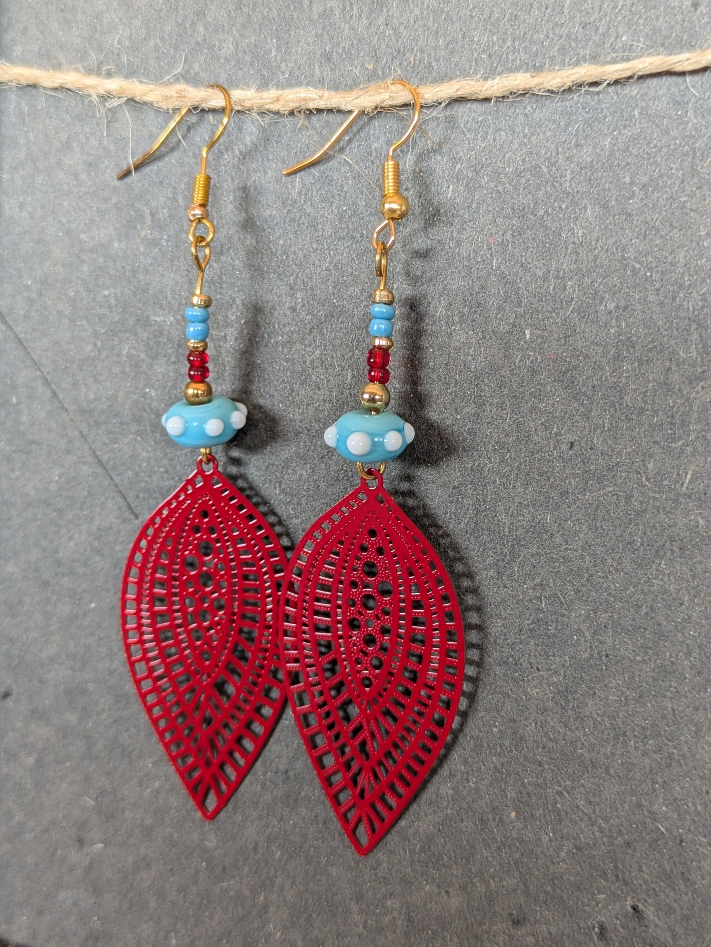 Sky on fire · Boucles d'oreilles