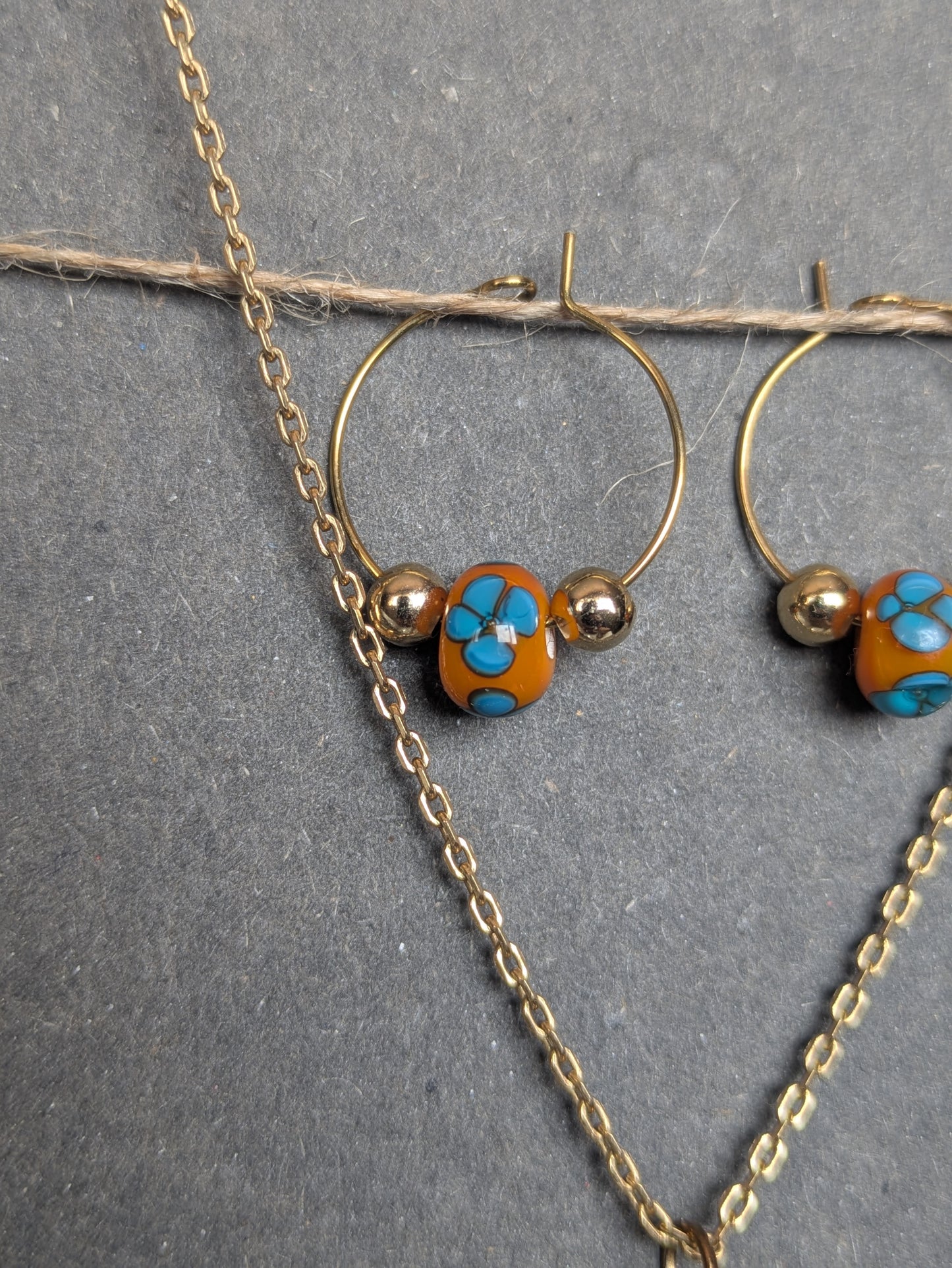 Marigold · Parure · Créoles + pendentif