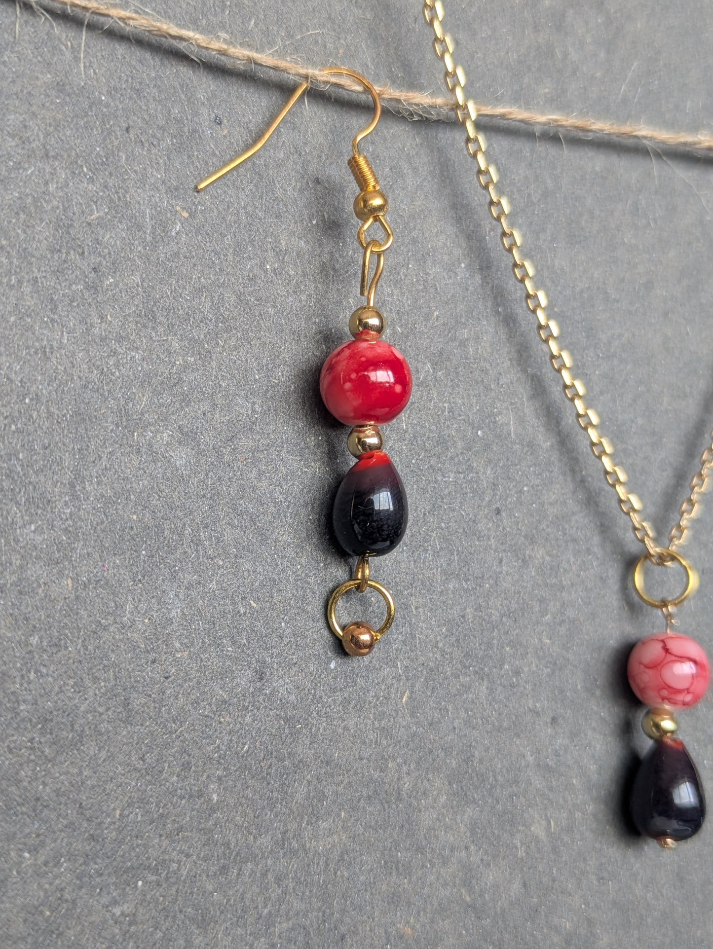 Passion · Parure · Boucles d'oreilles + pendentif