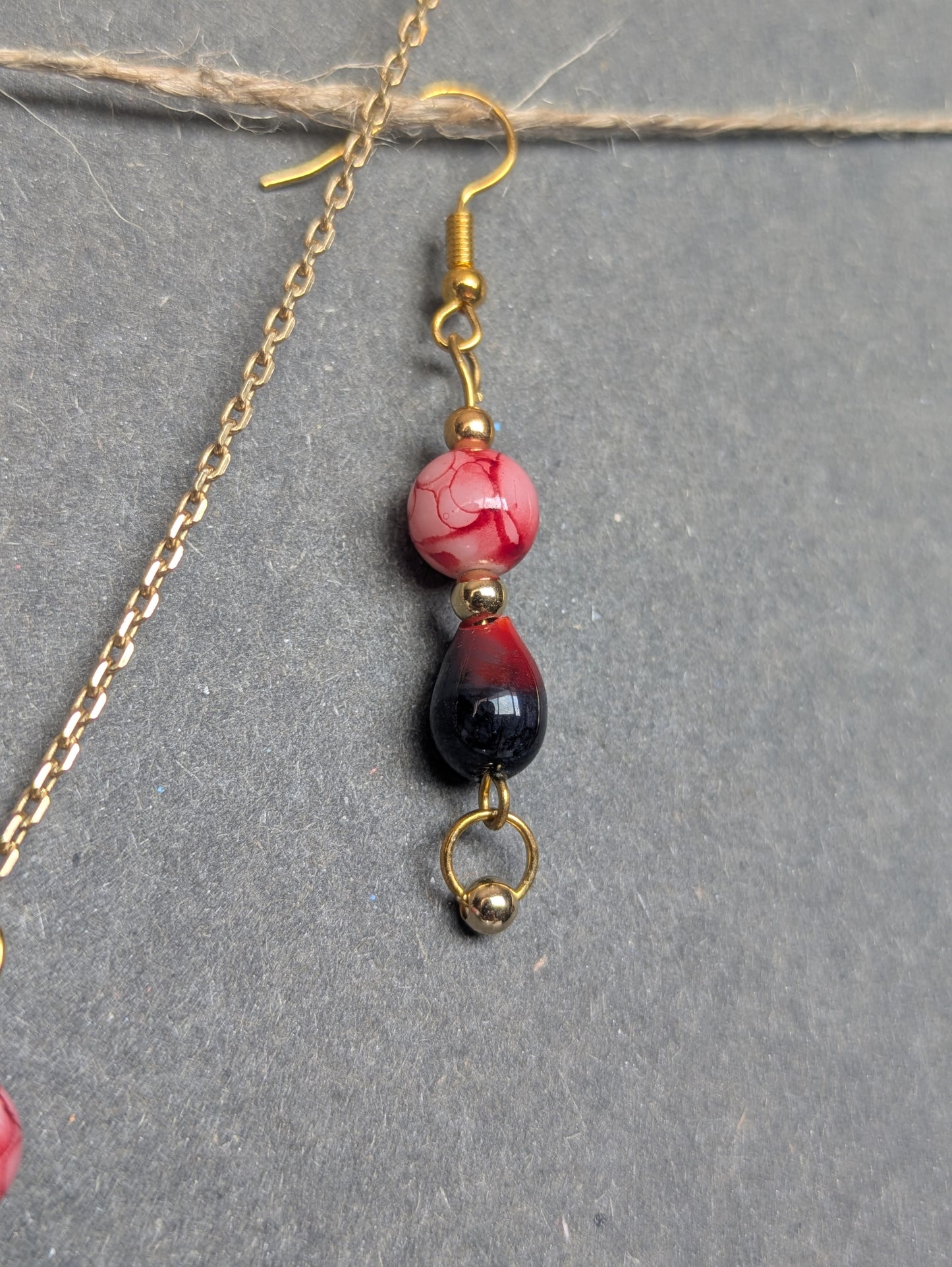 Passion · Parure · Boucles d'oreilles + pendentif