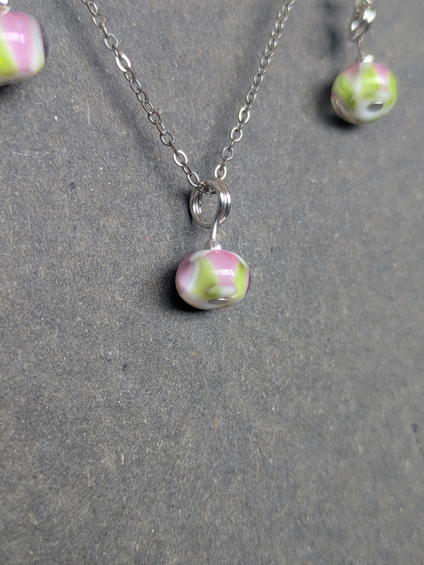Sorbet · Parure · Boucles d'oreilles + pendentif