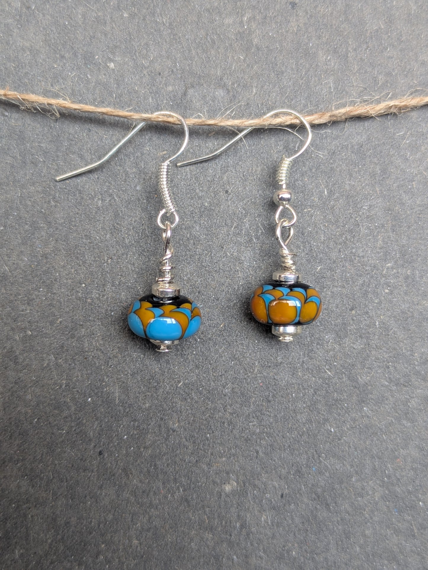 Martin pêcheur · Boucles d'oreilles
