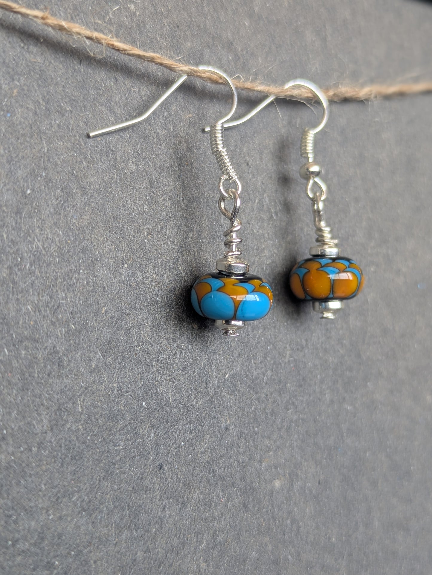 Martin pêcheur · Boucles d'oreilles