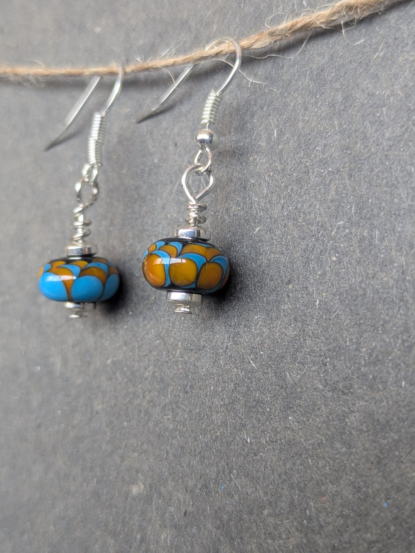 Martin pêcheur · Boucles d'oreilles