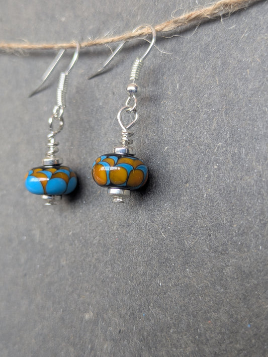 Martin pêcheur · Boucles d'oreilles
