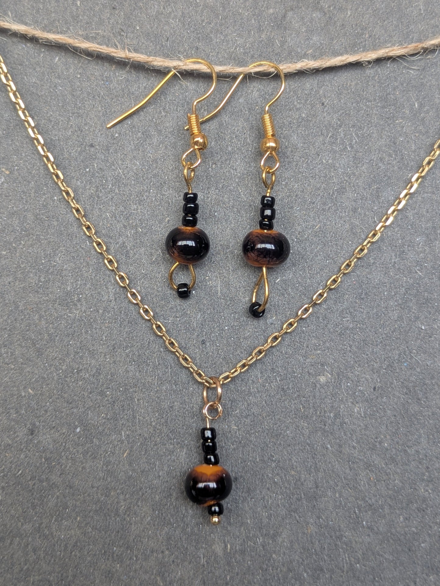 Harley · Parure · Boucles d'oreilles+ pendentif